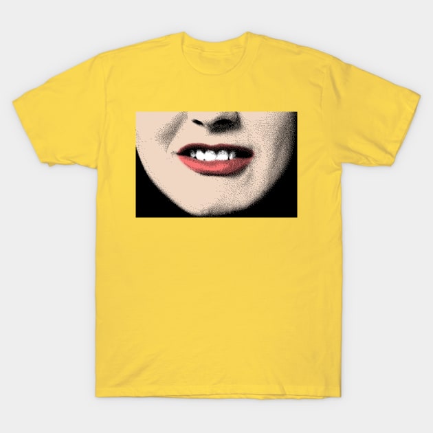 Alicia Silverstone //// Mouth PixelArt Design T-Shirt by DankFutura